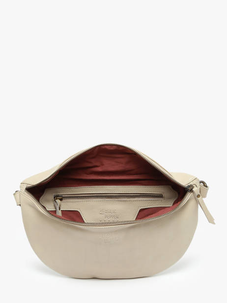 Heuptasje Cow Leder Basilic pepper Beige cow BCOW54 ander zicht 3